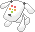 pixel of a white idog.