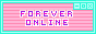 pink and blue button that says forever online.
