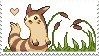 stamp with furret from pokemon on it.