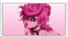 stamp with a picture of Trish Una from Jojo's Bizarre Adventure.