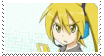 stamp with a gif of the vocaloid Neru typing on a flip phone.